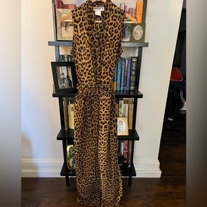 Vintage Leopard Print Jumpsuit